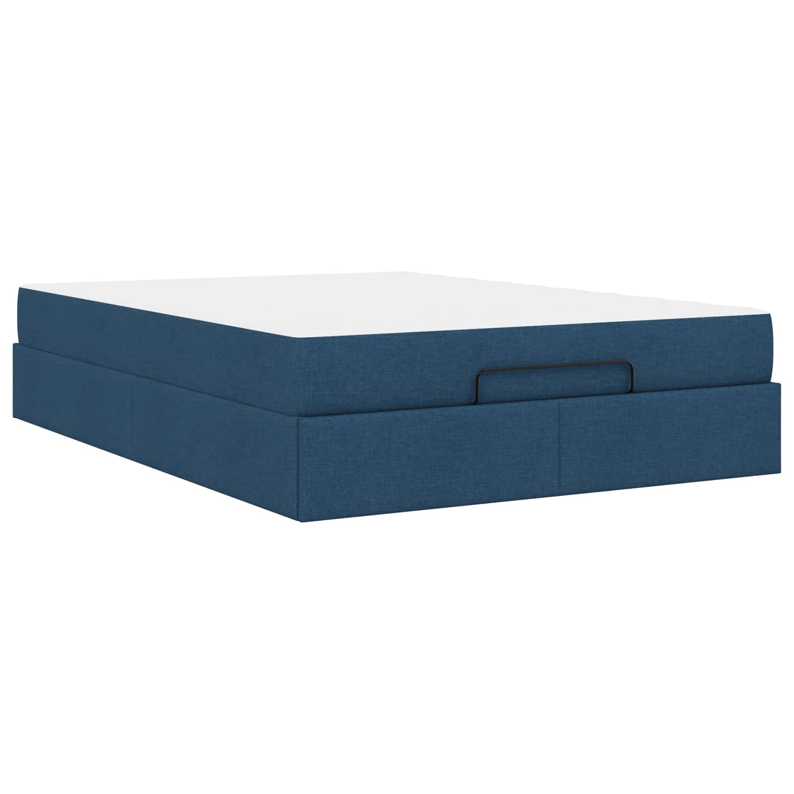 vidaXL Rama łóżka z materacem 2 pcs Niebieski tkanina