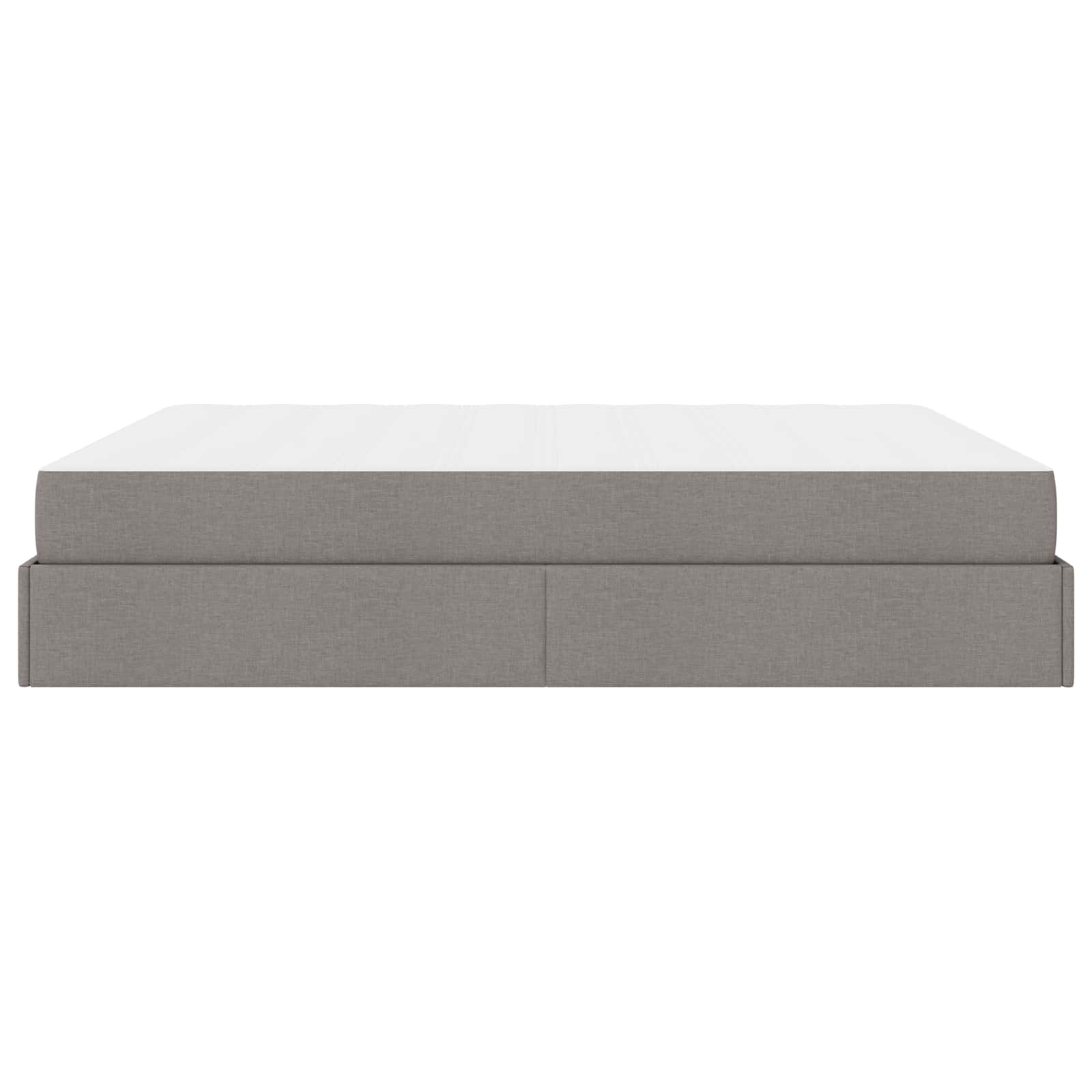 vidaXL Rama łóżka z materacem 2 pcs Ciemnoszary tkanina