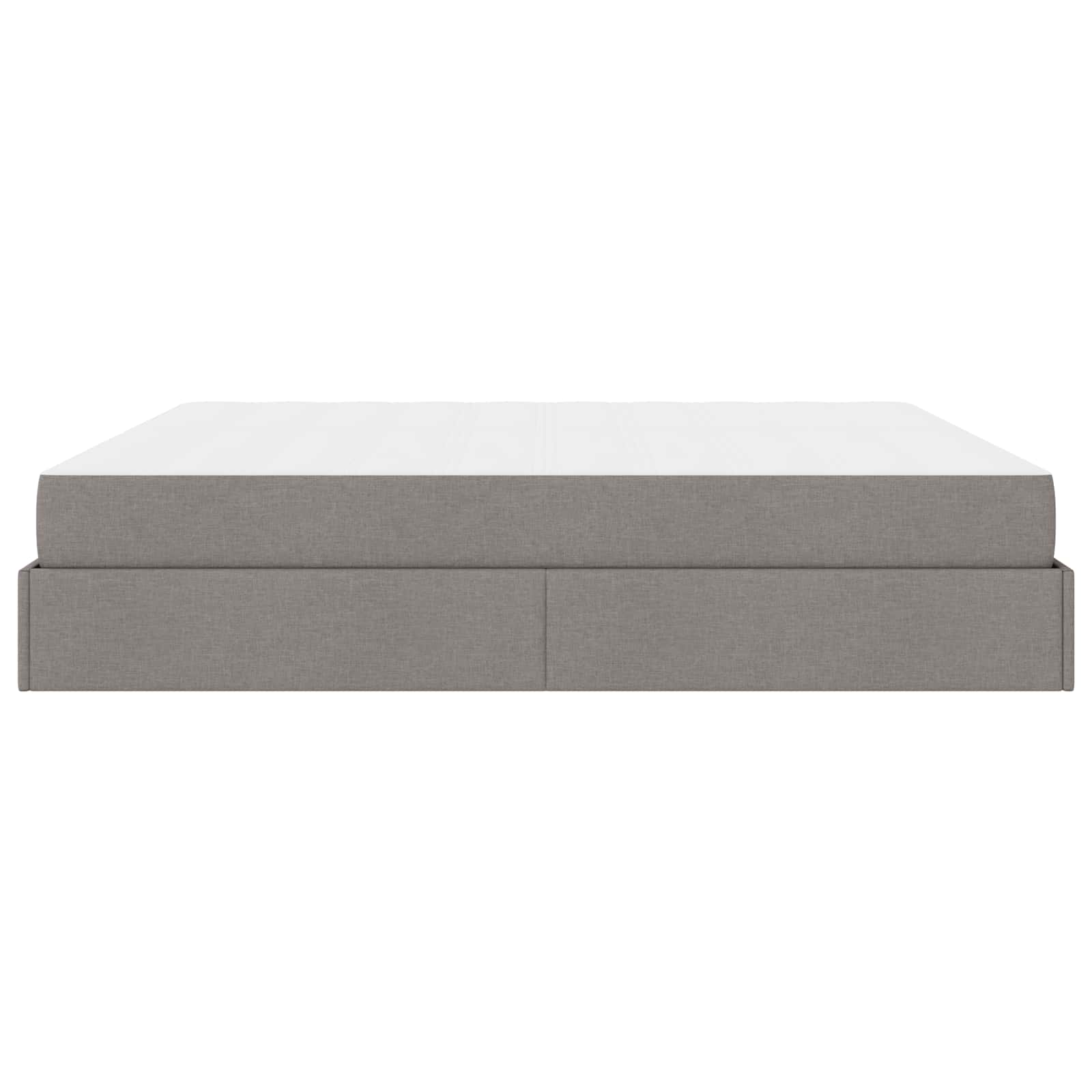 vidaXL Rama łóżka z materacem z materacem 2 pcs Ciemnoszary tkanina