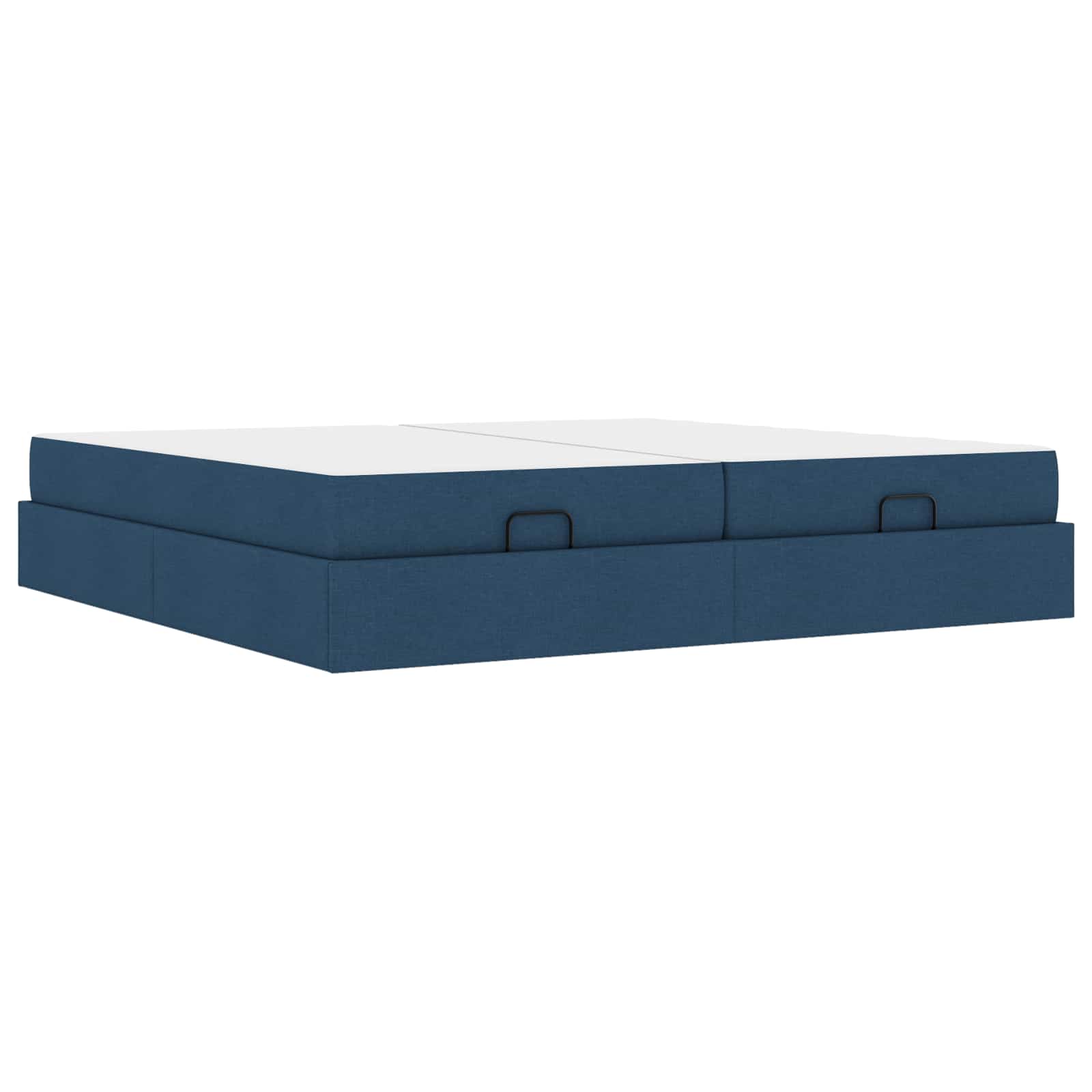vidaXL Rama łóżka z materacem z materacem 2 pcs Niebieski tkanina