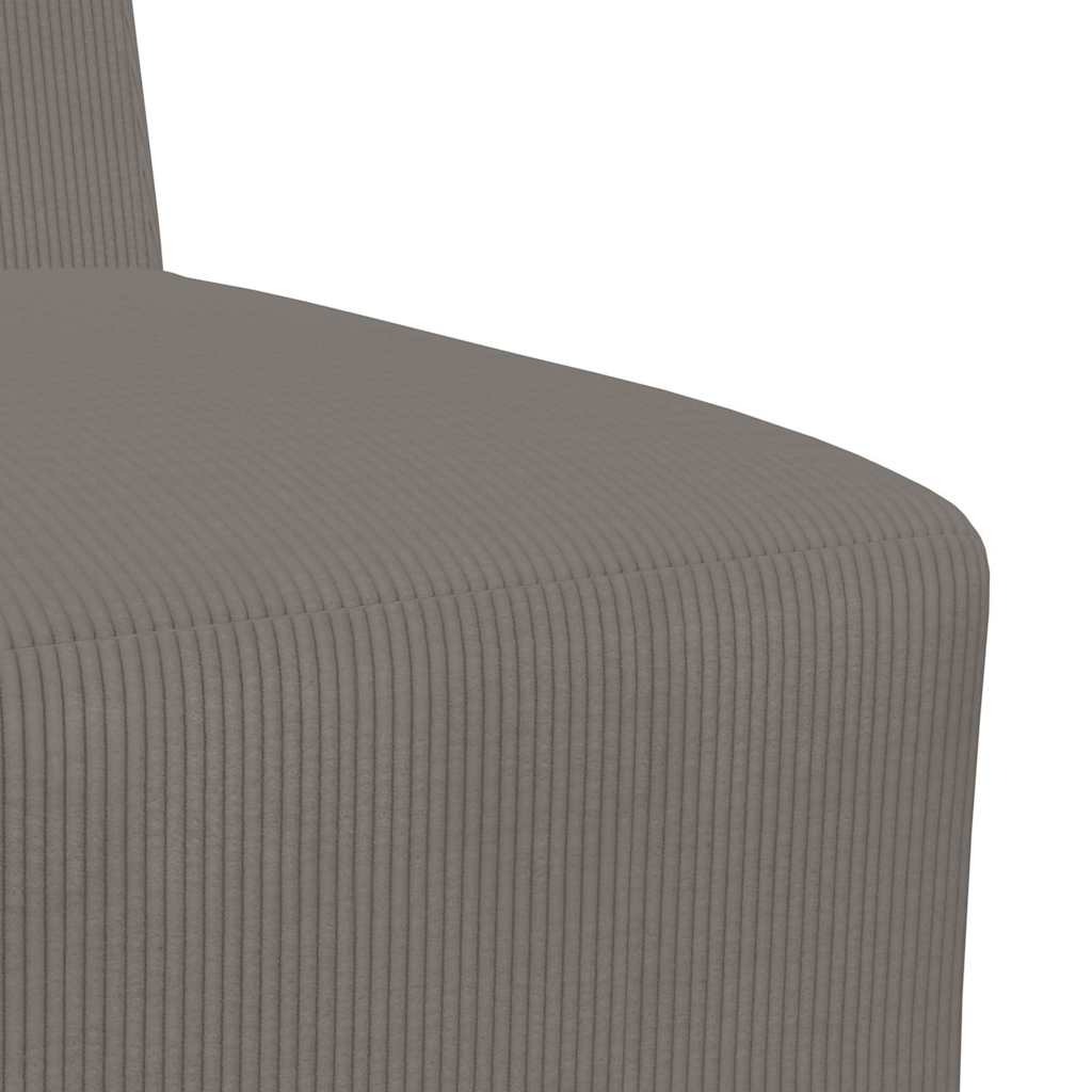 vidaXL Modułowa sofa bez podłokietników 3 pcs Jasnoszary