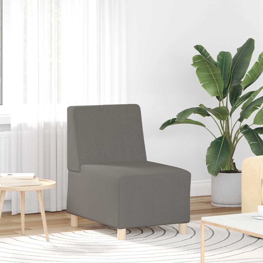 vidaXL Modułowa sofa bez podłokietników 3 pcs Jasnoszary