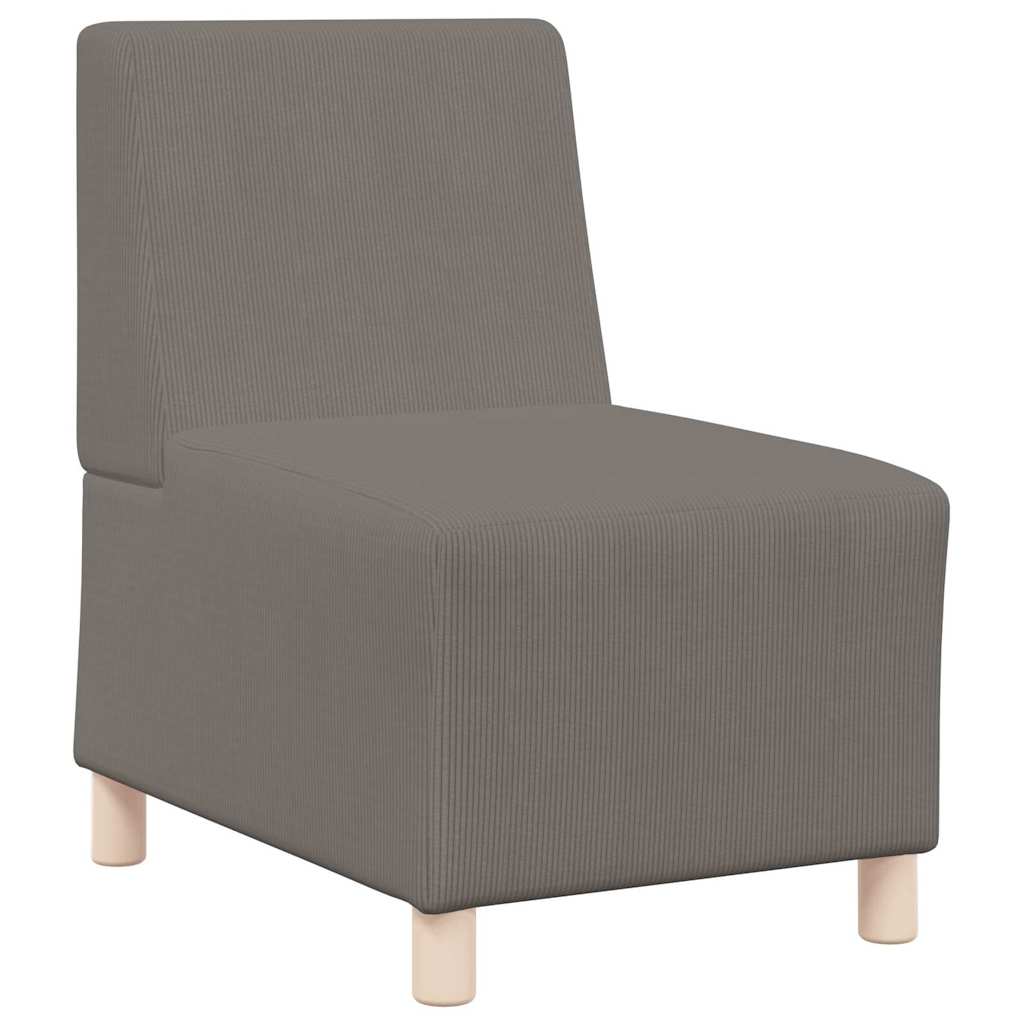 vidaXL Modułowa sofa bez podłokietników 3 pcs Jasnoszary