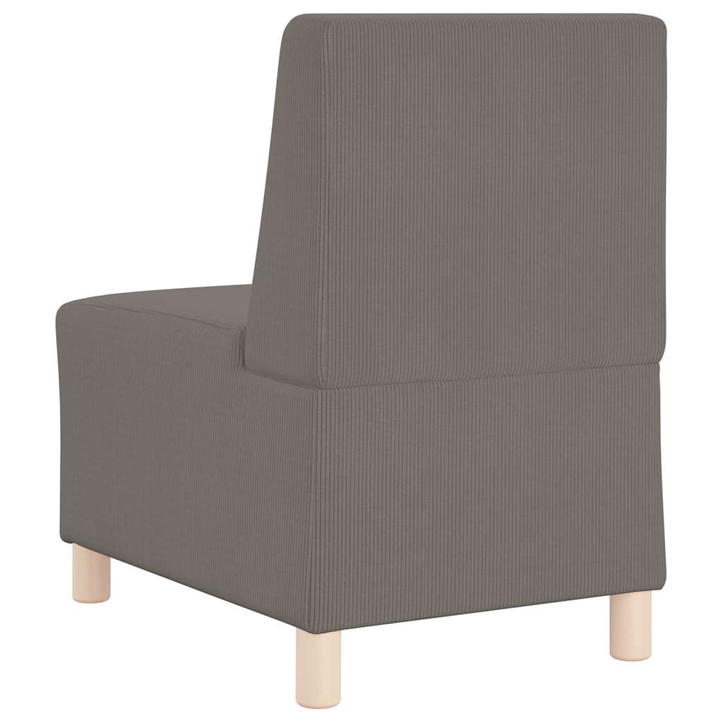 vidaXL Modułowa sofa bez podłokietników 3 pcs Jasnoszary
