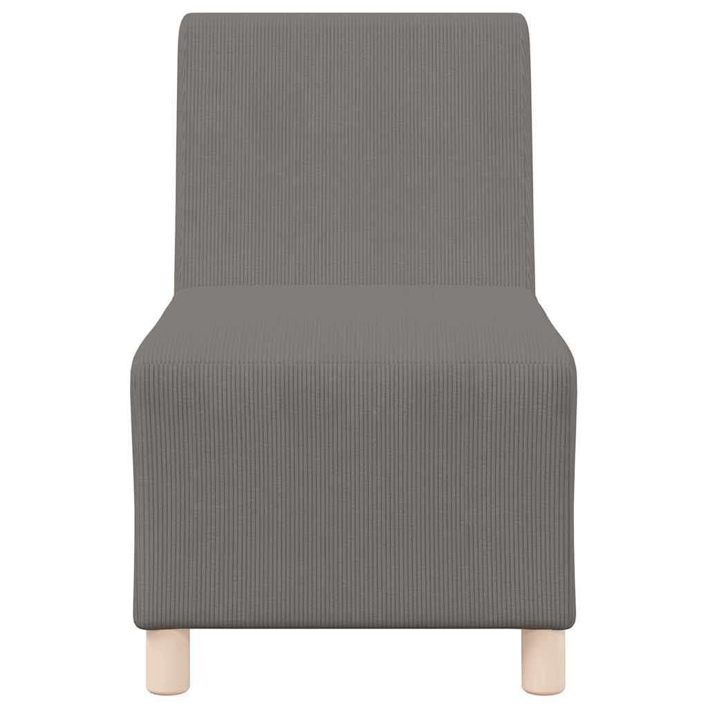 vidaXL Modułowa sofa bez podłokietników 3 pcs Jasnoszary