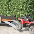vidaXL Składana rampa 200kg na rampę 2 pcs Srebrny 166 x 23 x 4,5 cm