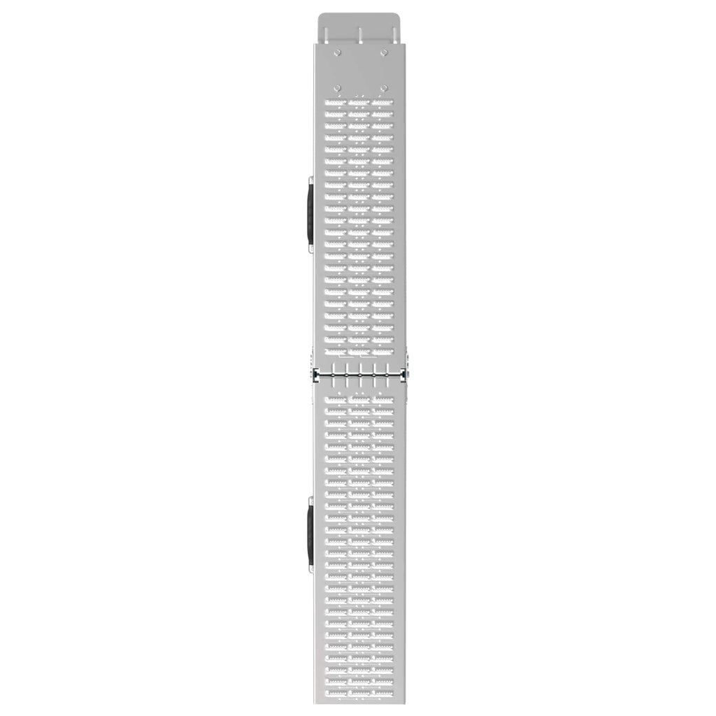 vidaXL Składana rampa 200kg na rampę 2 pcs Srebrny 166 x 23 x 4,5 cm