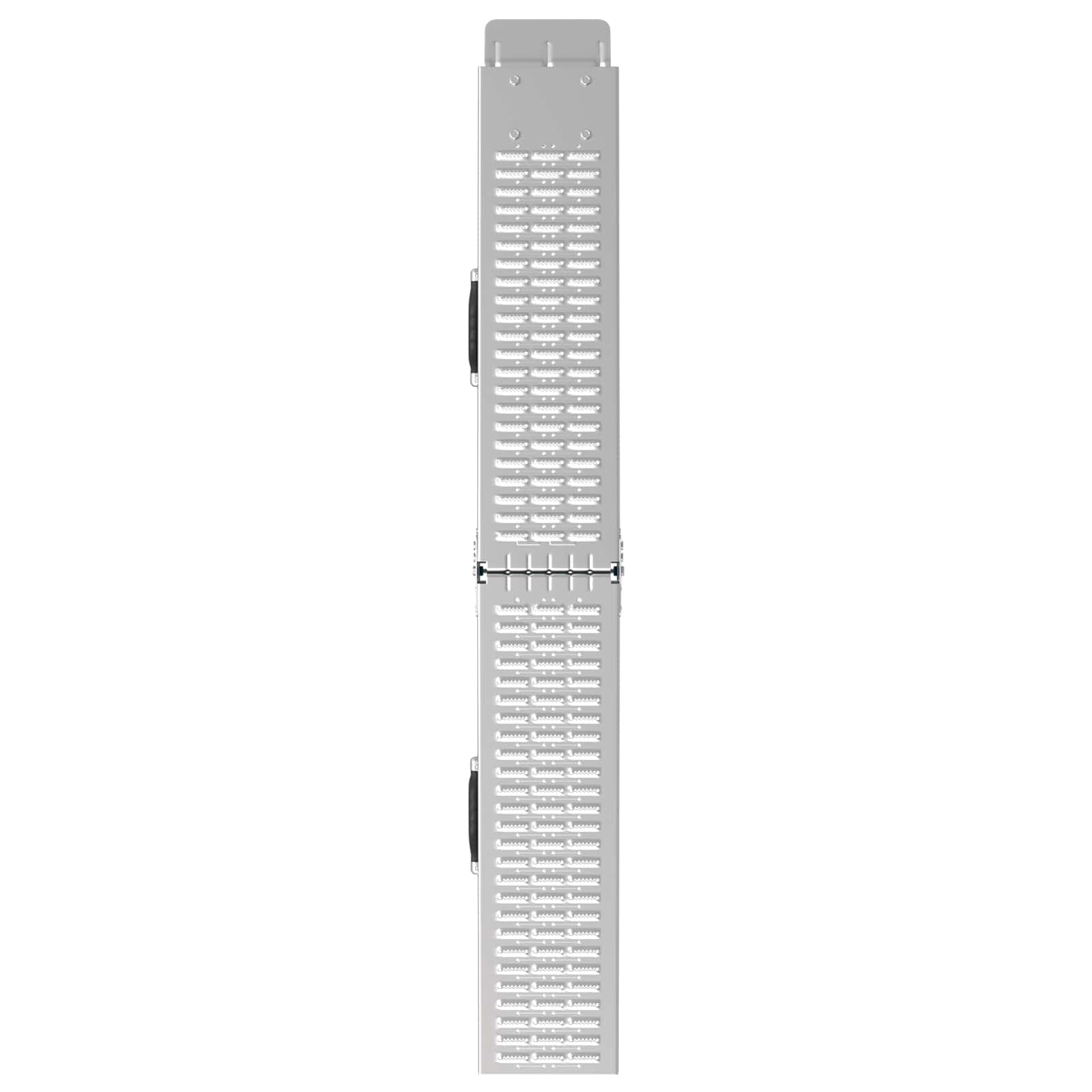 vidaXL Składana rampa 200kg na rampę 2 pcs Srebrny 166 x 23 x 4,5 cm
