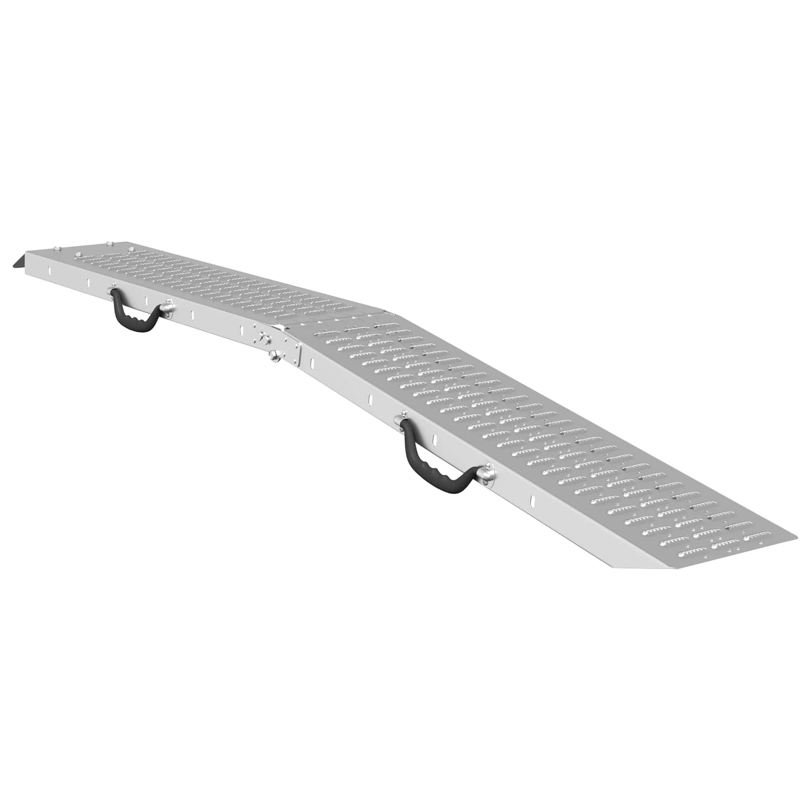 vidaXL Składana rampa 200kg na rampę 2 pcs Srebrny 186 x 23 x 4,5 cm