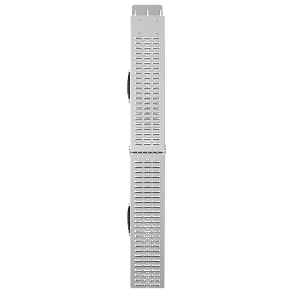 vidaXL Składana rampa 200kg na rampę 2 pcs Srebrny 186 x 23 x 4,5 cm