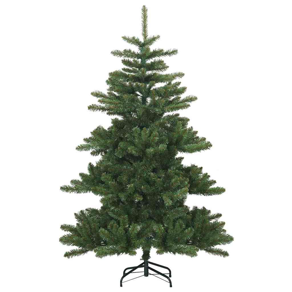 vidaXL Sztuczna choinka z zawiasami Zielony 150 cm PVC, stal