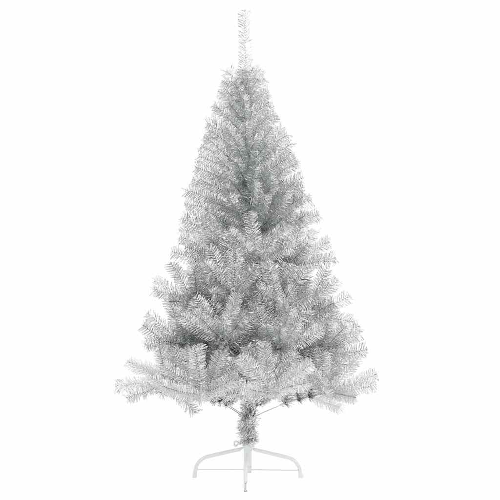 vidaXL Sztuczna choinka z oświetleniem na Boże Narodzenie 120 cm PET