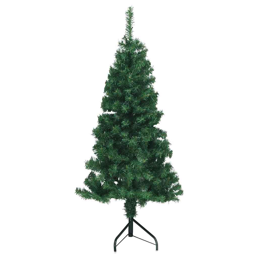 vidaXL Rogowa Sztuczna Choinka z podstawą Zielony 150 cm PVC i Metal