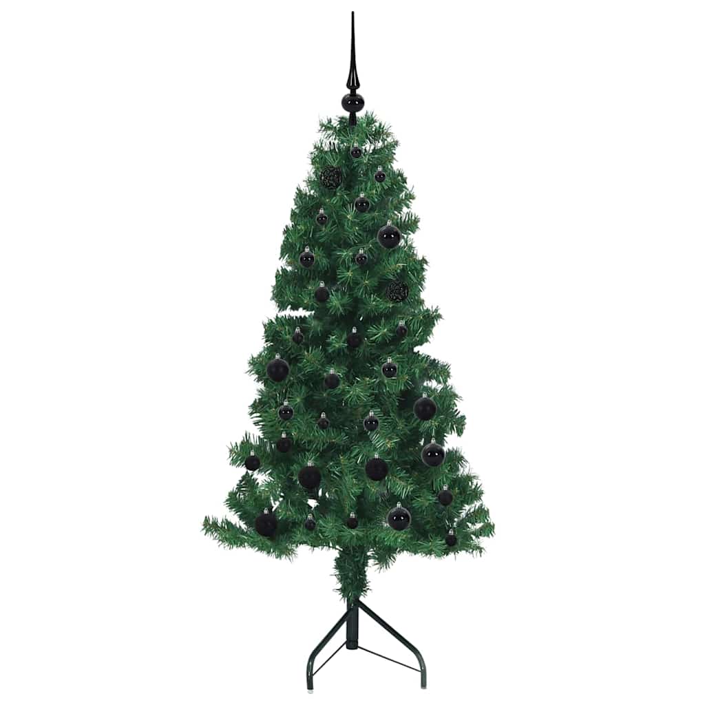 vidaXL Rogowa Sztuczna Choinka z podstawą Zielony 150 cm PVC i Metal