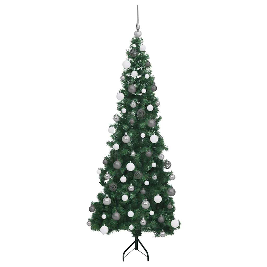 vidaXL Rogowa Sztuczna Choinka z podstawą Zielony 180 cm PVC i Metal