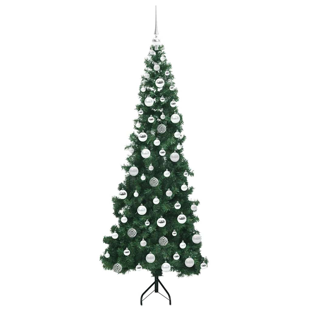 vidaXL Rogowa Sztuczna Choinka z podstawą Zielony 180 cm PVC i Metal