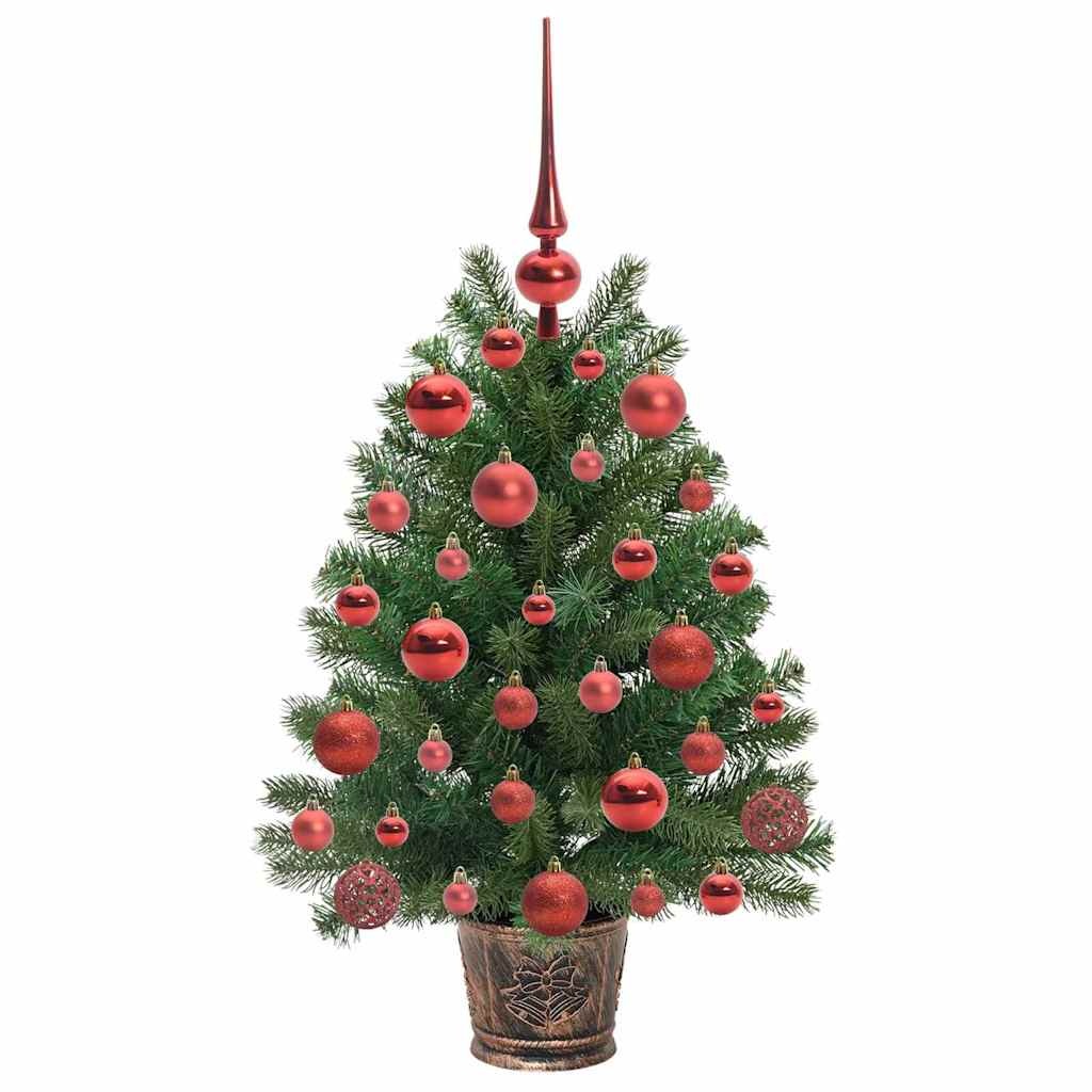 vidaXL Sztuczna choinka z 150 diodami LED Zielony 75 cm PE i PVC