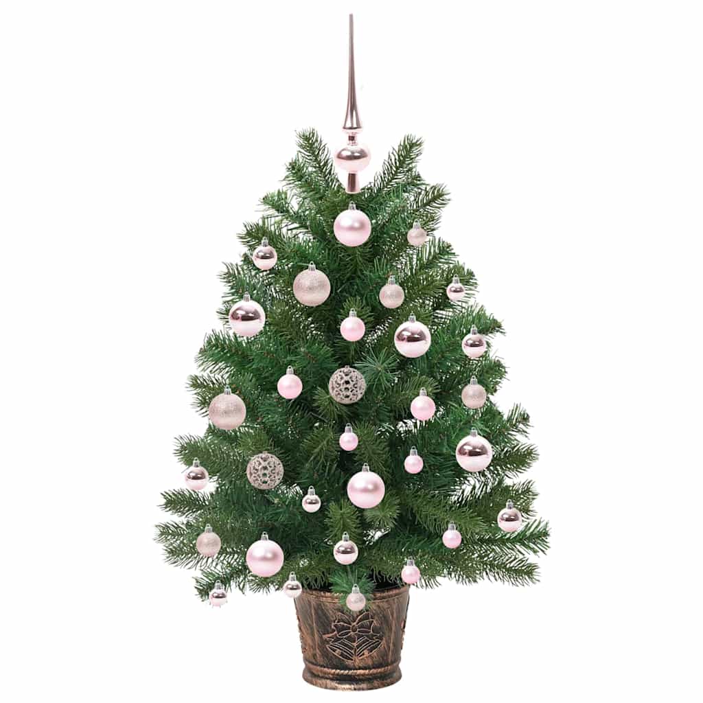 vidaXL Sztuczna choinka z 150 diodami LED Zielony 75 cm PE i PVC