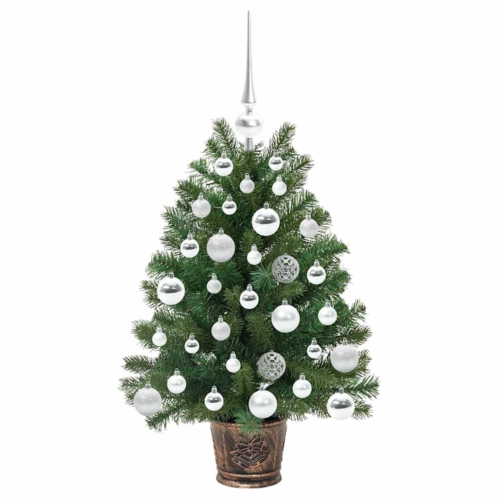 vidaXL Sztuczna choinka z 150 diodami LED Zielony 75 cm PE i PVC