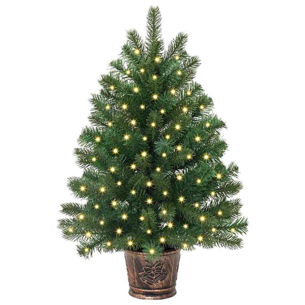 vidaXL Sztuczna choinka z 150 diodami LED Zielony 95 cm PE i PVC