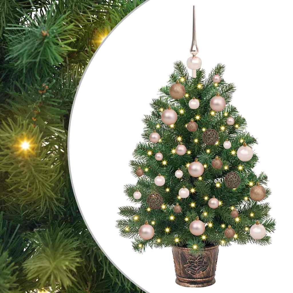 vidaXL Sztuczna choinka z 150 diodami LED Zielony 95 cm PE i PVC