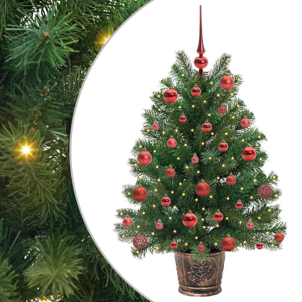 vidaXL Sztuczna choinka z 150 diodami LED Zielony 95 cm PE i PVC