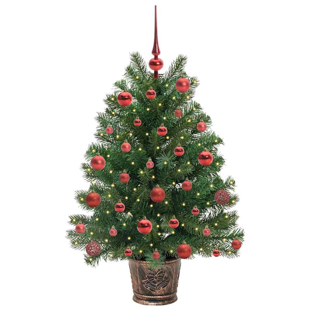 vidaXL Sztuczna choinka z 150 diodami LED Zielony 95 cm PE i PVC