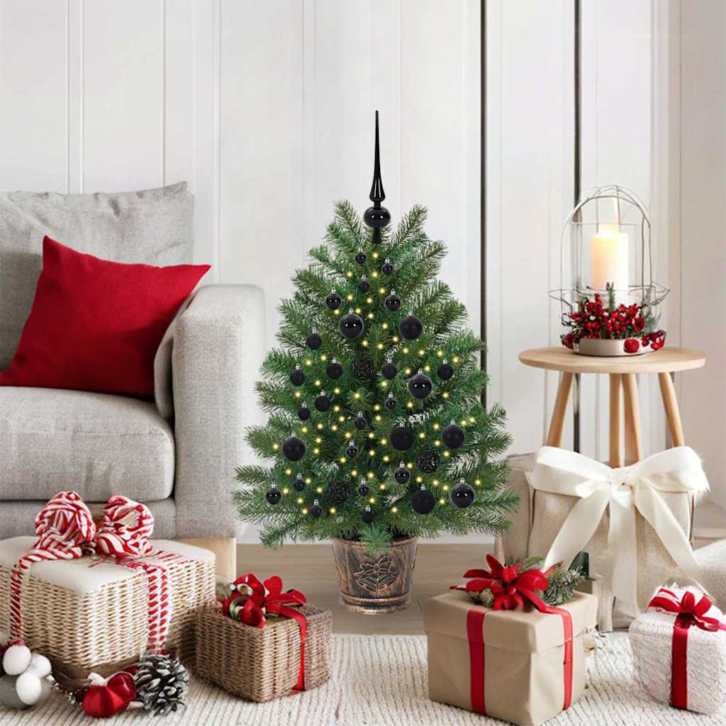 vidaXL Sztuczna choinka z 150 diodami LED Zielony 95 cm PE i PVC