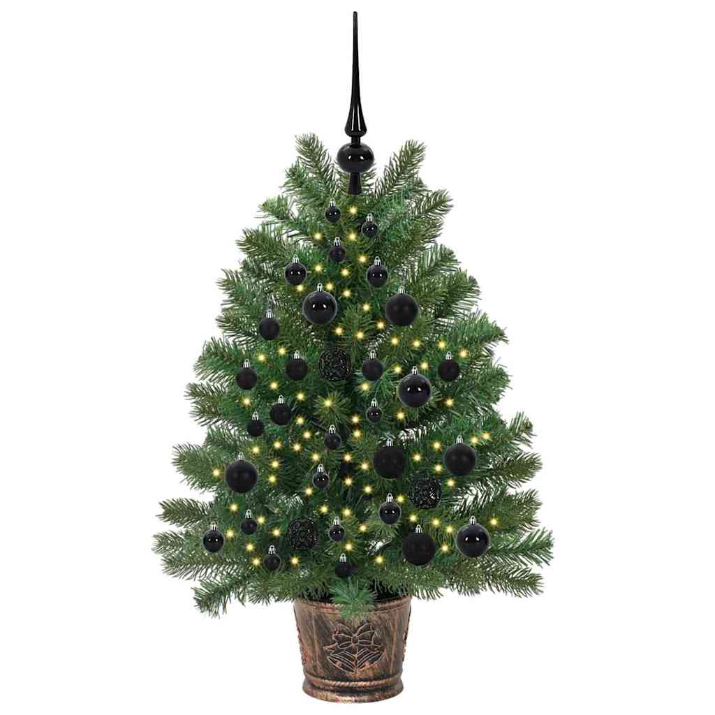 vidaXL Sztuczna choinka z 150 diodami LED Zielony 95 cm PE i PVC