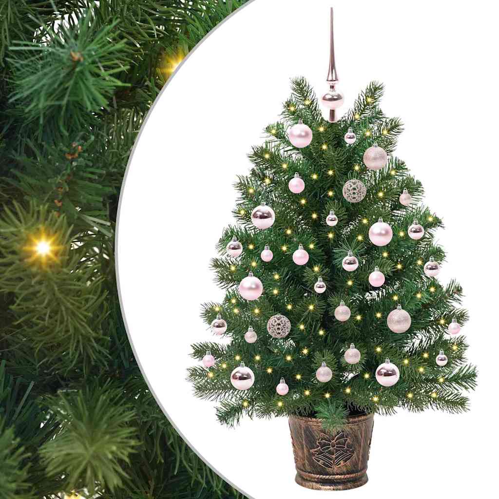 vidaXL Sztuczna choinka z 150 diodami LED Zielony 95 cm PE i PVC