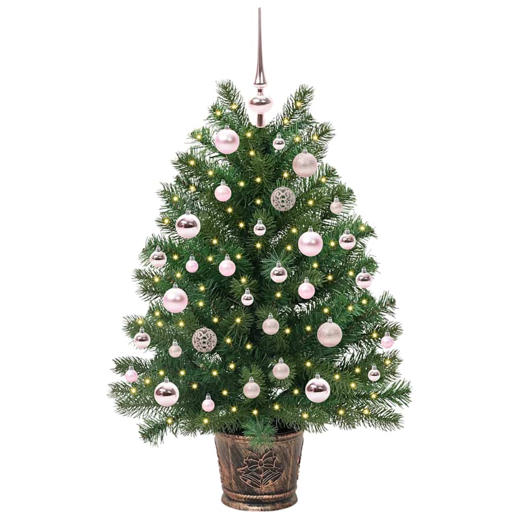 vidaXL Sztuczna choinka z 150 diodami LED Zielony 95 cm PE i PVC