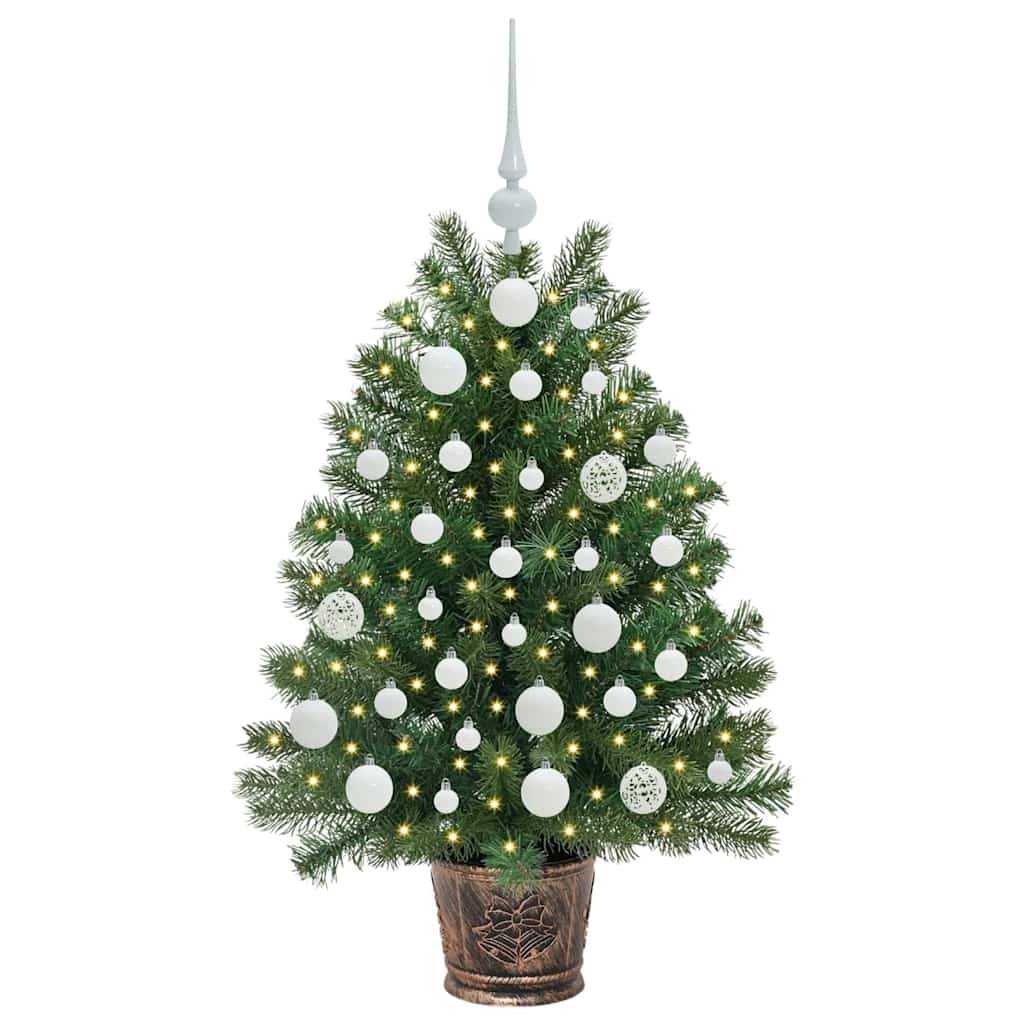 vidaXL Sztuczna choinka z 150 diodami LED Zielony 95 cm PE i PVC