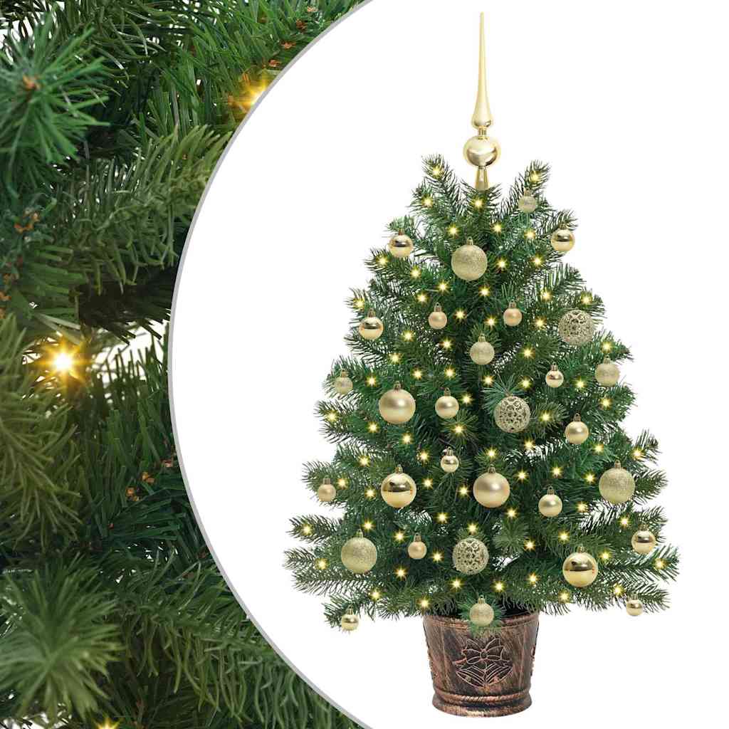 vidaXL Sztuczna choinka z 150 diodami LED Zielony 95 cm PE i PVC