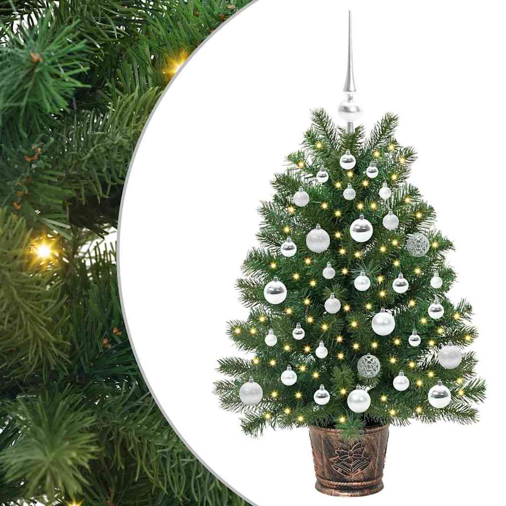 vidaXL Sztuczna choinka z 150 diodami LED Zielony 95 cm PE i PVC