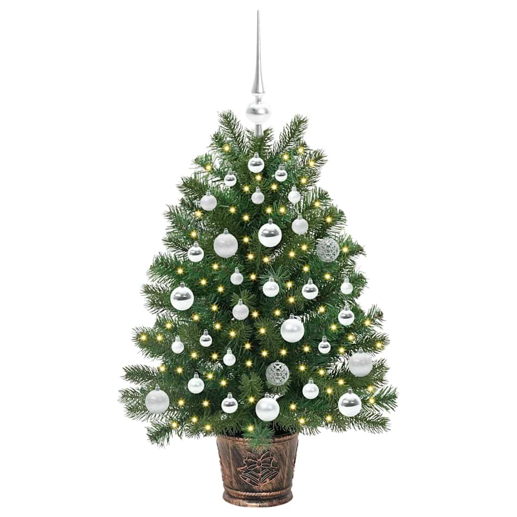 vidaXL Sztuczna choinka z 150 diodami LED Zielony 95 cm PE i PVC