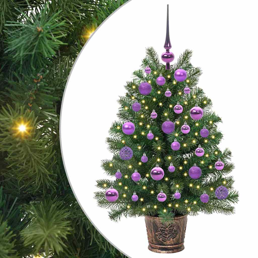 vidaXL Sztuczna choinka z 150 diodami LED Zielony 95 cm PE i PVC