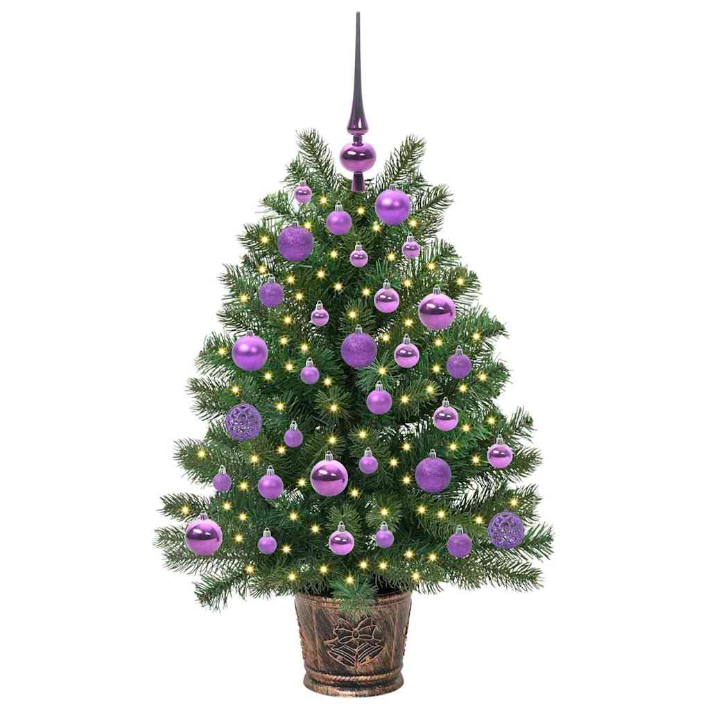 vidaXL Sztuczna choinka z 150 diodami LED Zielony 95 cm PE i PVC