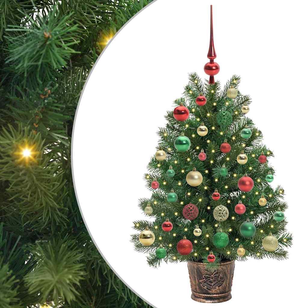 vidaXL Sztuczna choinka z 150 diodami LED Zielony 95 cm PE i PVC