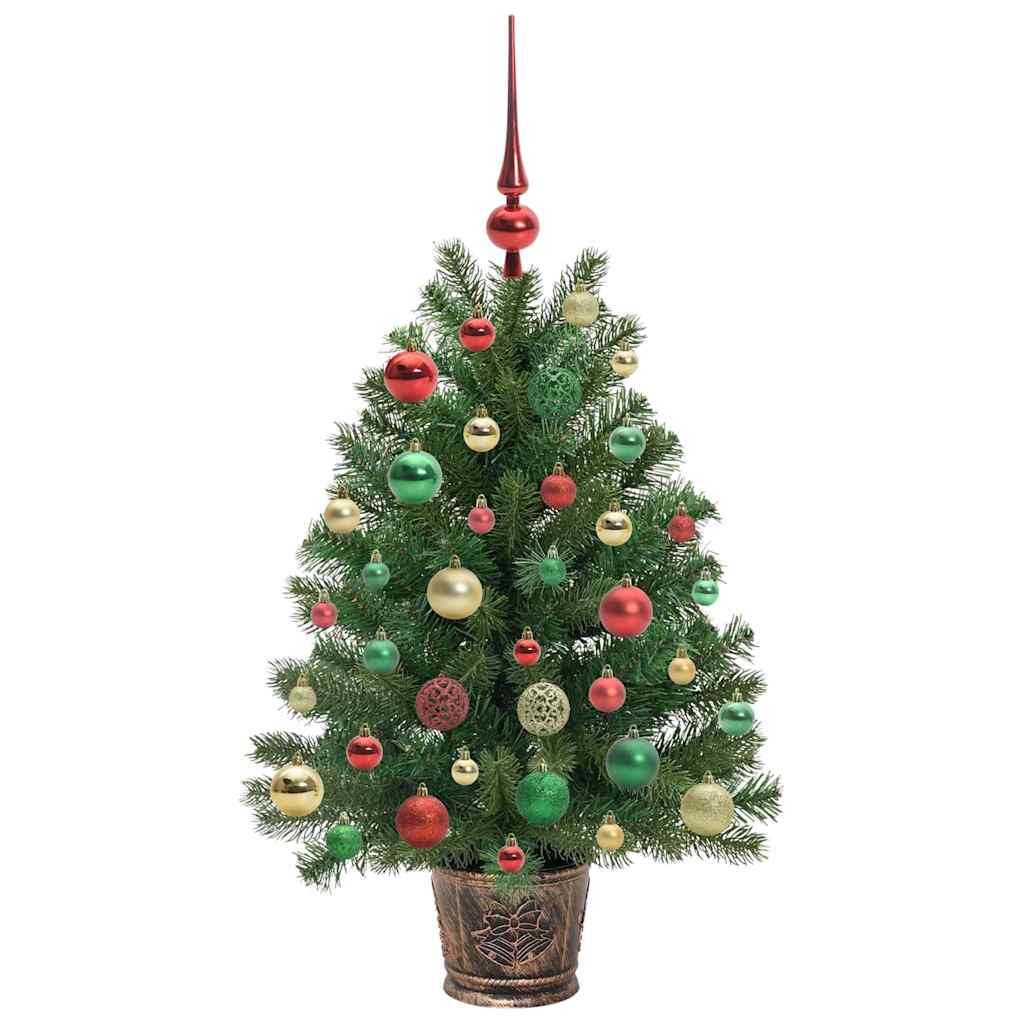 vidaXL Sztuczna choinka z 150 diodami LED Zielony 95 cm PE i PVC
