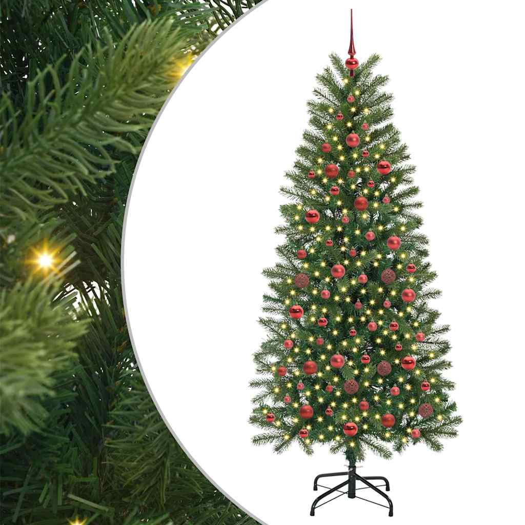 vidaXL Sztuczna choinka Zielony 180 cm PE i PVC