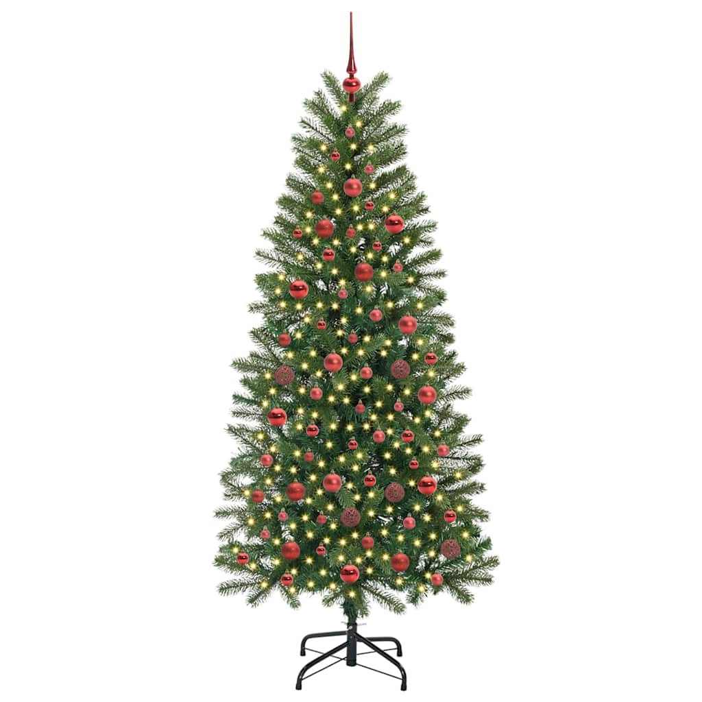 vidaXL Sztuczna choinka Zielony 180 cm PE i PVC