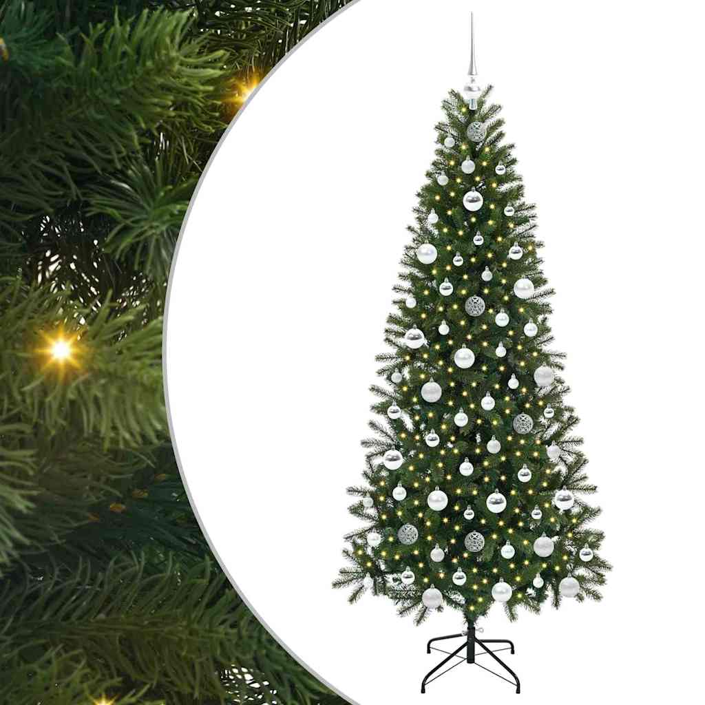 vidaXL Sztuczna choinka Zielony 180 cm PE i PVC