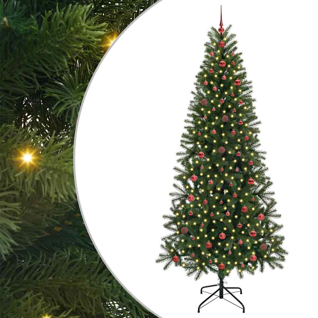 vidaXL Sztuczna choinka Zielony 240 cm PE i PVC