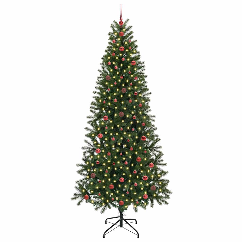 vidaXL Sztuczna choinka Zielony 240 cm PE i PVC