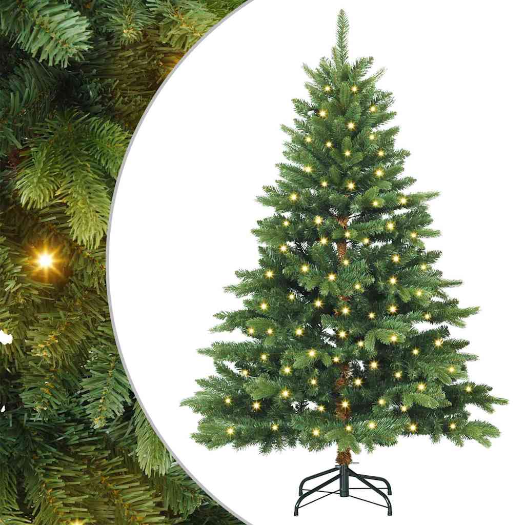 vidaXL Sztuczna choinka z 150 diodami LED Zielony 120 cm PE i PVC