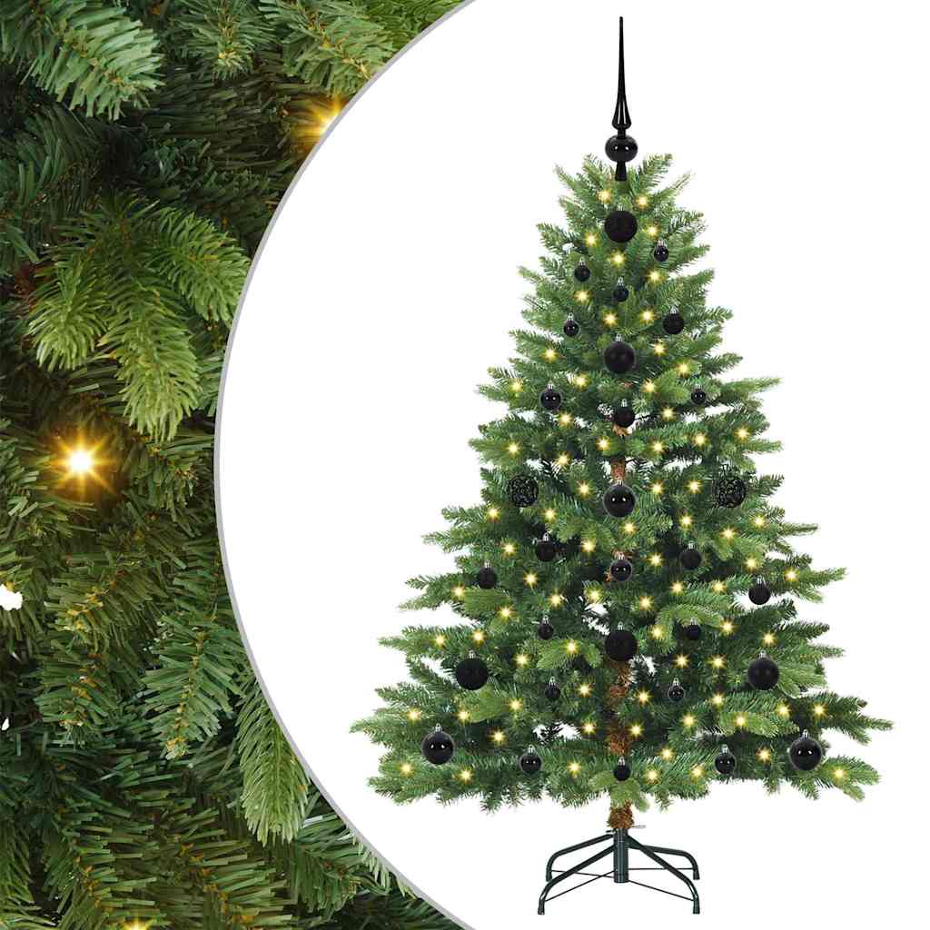 vidaXL Sztuczna choinka z 150 diodami LED Zielony 120 cm PE i PVC