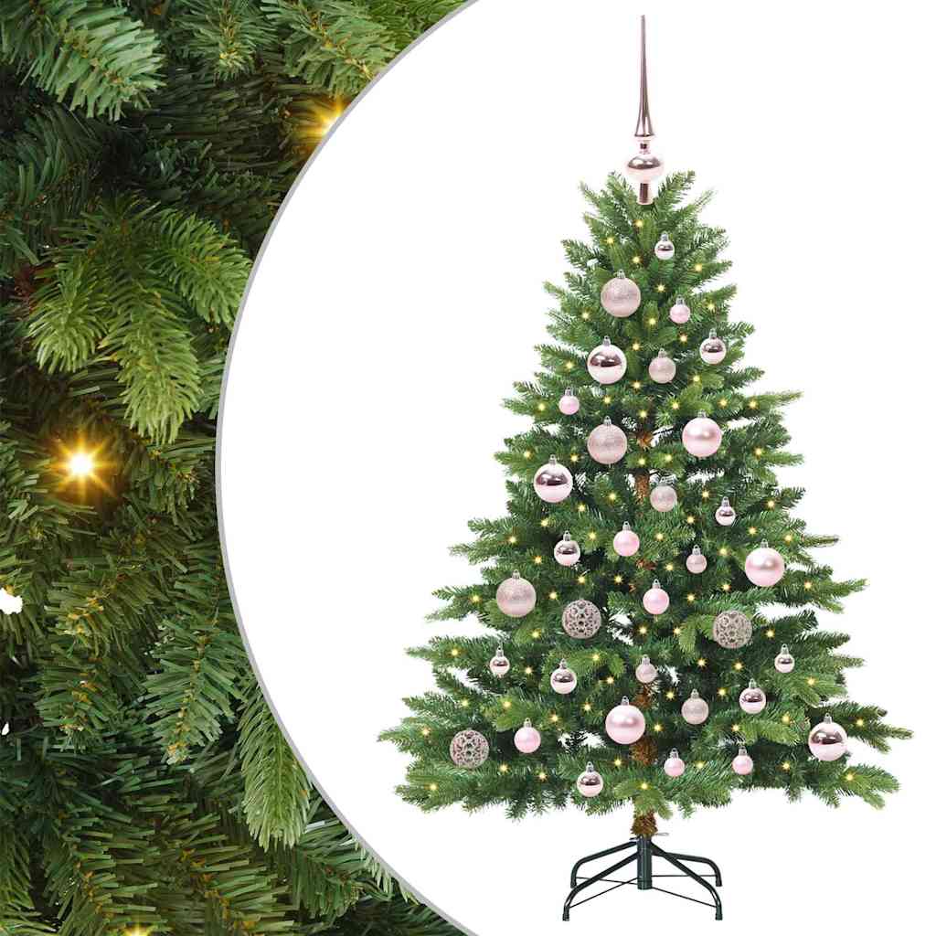 vidaXL Sztuczna choinka z 150 diodami LED Zielony 120 cm PE i PVC