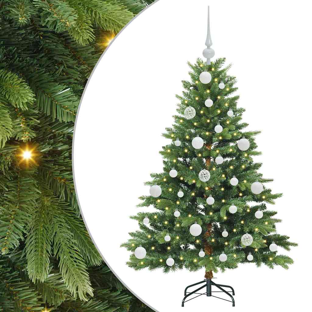 vidaXL Sztuczna choinka z 150 diodami LED Zielony 120 cm PE i PVC