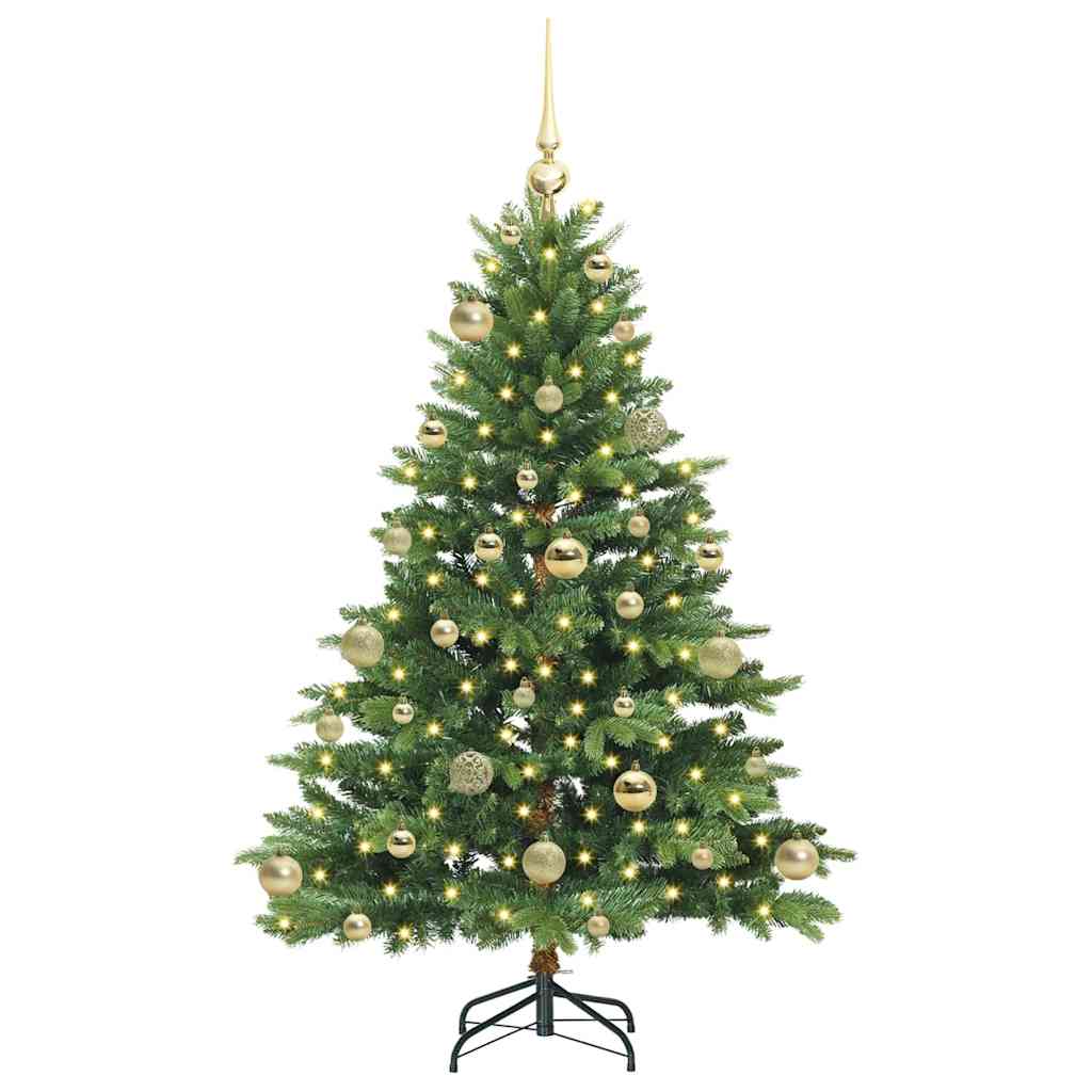 vidaXL Sztuczna choinka z 150 diodami LED Zielony 120 cm PE i PVC