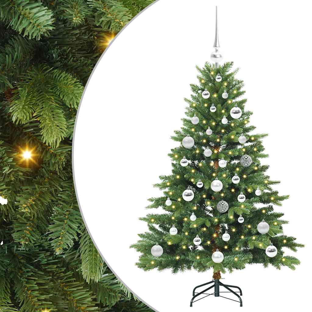 vidaXL Sztuczna choinka z 150 diodami LED Zielony 120 cm PE i PVC